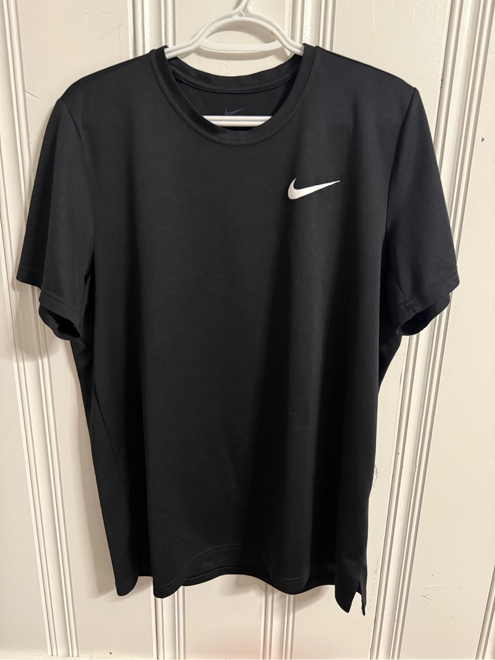 Nike Black Short-Sleeve Swoosh Tee